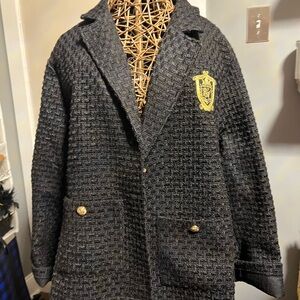 SHEIN Black woven blazer